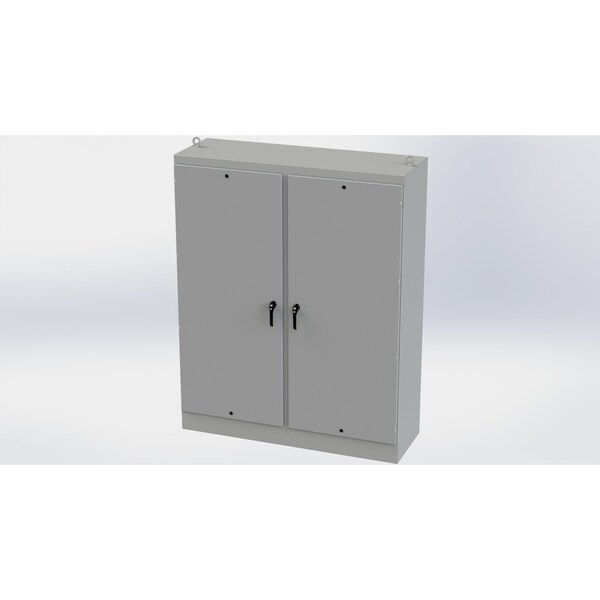 3 Point Latch with Padlock/Keylock Handle Electrical Enclosures, 90 in H, 24 in D, 72 in W